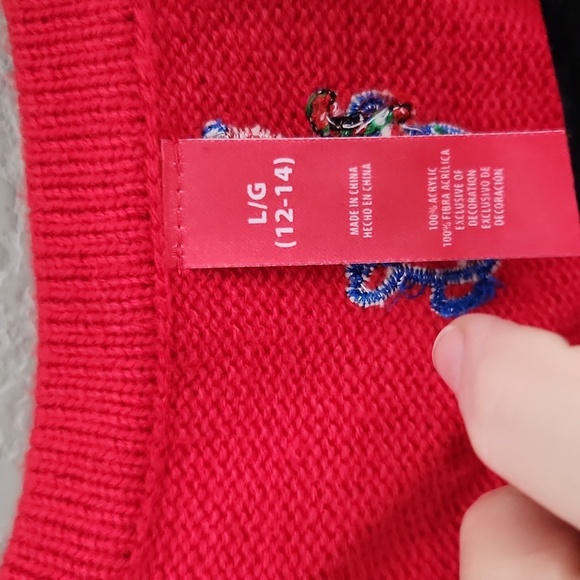 Vintage Ugly Christmas Sweater Vest Snowman Large Red White - Picture 2 of 8